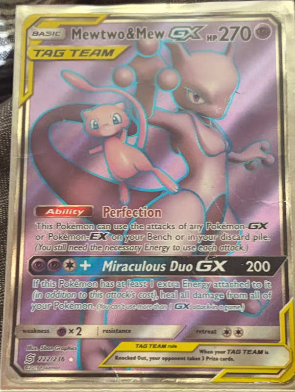 Mewtwo & Mew GX (Full Art)